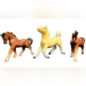 Vtg UCAGCO Ceramics JAPAN PALAMINO Horse Western Rustic Decor Equestrian